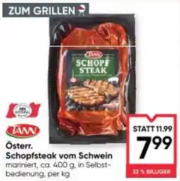 Maximarkt Österr. schopfsteak vom schwein Angebot