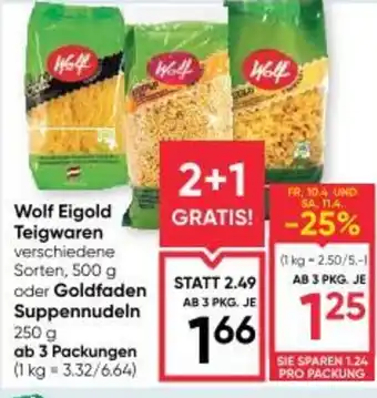 Maximarkt Wolf eigold teigwaren Angebot