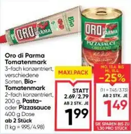 Maximarkt Oro di Parma Tomatenmark Angebot