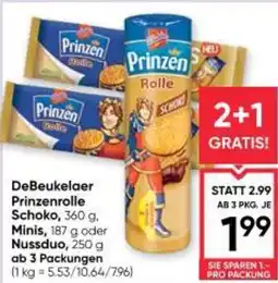 Maximarkt Debeukelaer prinzenrolle schoko, minis, oder nussduo Angebot