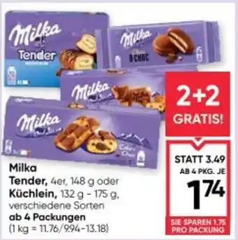 Milka tender, oder küchlein