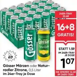 Maximarkt Gösser märzen oder natur- radler zitrone Angebot