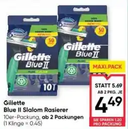 Maximarkt Blue II Slalom Rasierer Angebot