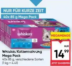 Maximarkt Whiskas katzennahrung mega pack Angebot