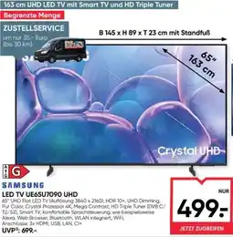 Maximarkt Samsung led tv ue65u7090 uhd Angebot