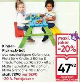 Maximarkt Kinder- Picknick-Set Angebot
