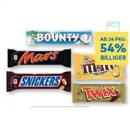 T&G Mars, Snickers, Twix, Bounty oder M&M‘s Erdnuss T&G Angebot
