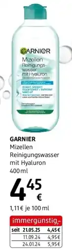 dm Mizellen Reinigungswasser mit Hyaluron dm Angebot