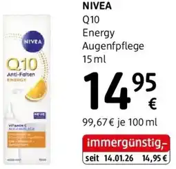 dm Q10 energy augenfpflege dm Angebot