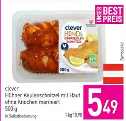Sutterlüty Clever hühner keulenschnitzel mit haut ohne knochen mariniert Angebot