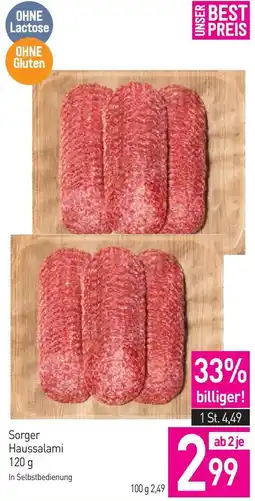 Sutterlüty Sorger Haussalami Angebot