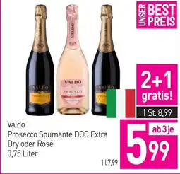 Sutterlüty Valdo prosecco spumante doc extra dry oder rosé Angebot