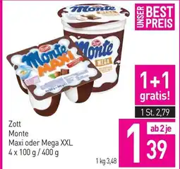 Sutterlüty Zott Monte Maxi oder Mega XXL Angebot