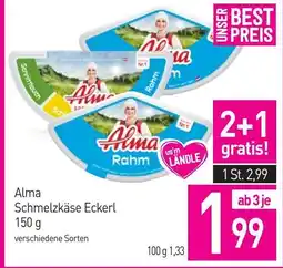 Sutterlüty Alma Schmelzkäse Eckerl Angebot