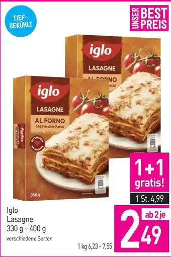 Sutterlüty Iglo lasagne Angebot