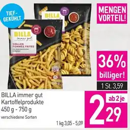 Sutterlüty Billa immer gut kartoffelprodukte Angebot