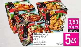 Sutterlüty BILLA immer gut Fertiggerichte Angebot
