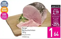 Sutterlüty Berger Bärlauchschinken Angebot