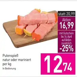 Sutterlüty Putenspieẞ natur oder mariniert Angebot