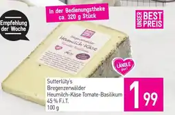 Sutterlüty Sutterlüty's bregenzerwälder heumilch-käse tomate-basilikum Angebot