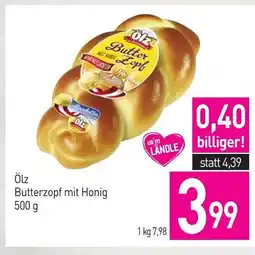 Sutterlüty Ölz Butterzopf mit Honig Angebot