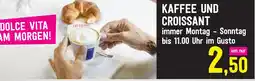 Sutterlüty Kaffee und croissant Angebot