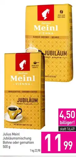 Sutterlüty Julius meinl jubiläumsmischung bohne oder gemahlen Angebot