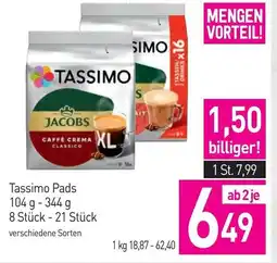 Sutterlüty Tassimo pads Angebot