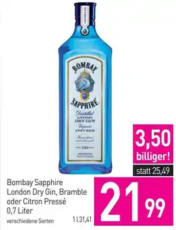 Sutterlüty BOMBAY SAPPHIRE London Dry Gin, Bramble oder Citron Pressé Angebot
