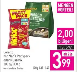Sutterlüty Lorenz Nic Nac's Partypack oder Nussmix Angebot