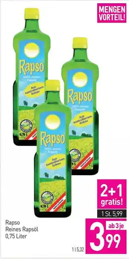 Sutterlüty Rapso reines rapsöl Angebot