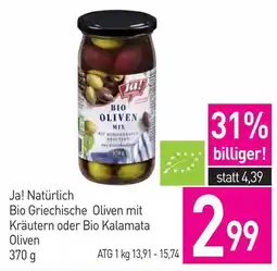 Sutterlüty Ja! natürlich bio griechische oliven Angebot