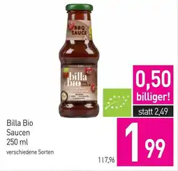 Sutterlüty Billa bio saucen Angebot