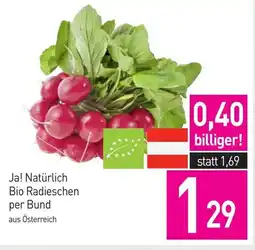 Sutterlüty Ja! Natürlich Bio Radieschen per Bund Angebot