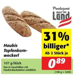 Nah&Frisch Haubis Topfenkorn- weckerl Angebot