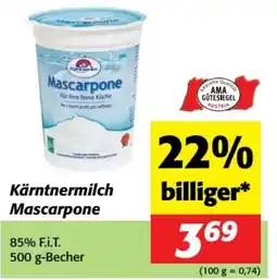 Nah&Frisch Kärntnermilch Mascarpone Angebot