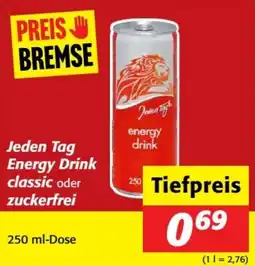 Nah&Frisch Jeden tag energy drink classic oder zuckerfrei Angebot