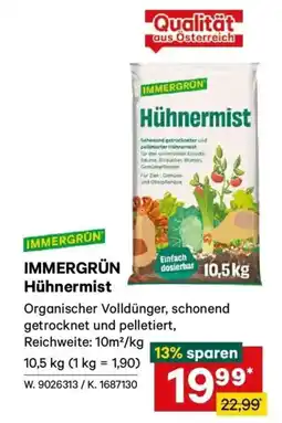 Lagerhaus Immergrun hühnermist Angebot
