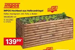 Lagerhaus Impos hochbeet aus halbrundriegel Angebot