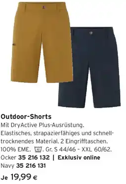 Tchibo Eduscho Outdoor-Shorts Angebot