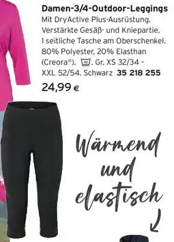 Tchibo Eduscho Damen-3/4-Outdoor-Leggings Angebot