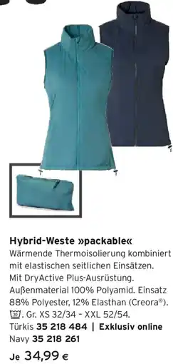 Tchibo Eduscho Hybrid-Weste Angebot