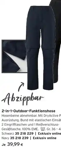 Tchibo Eduscho 2-in-1-Outdoor-Funktionshose Angebot