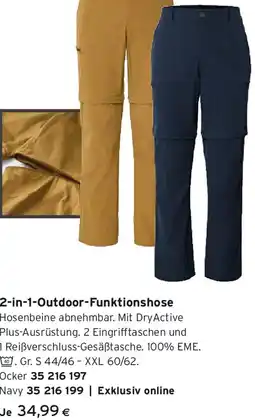 Tchibo Eduscho 2-in-1-Outdoor-Funktionshose Angebot