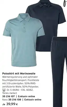 Tchibo Eduscho Poloshirt mit Merinowolle Angebot