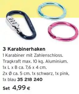 Tchibo Eduscho 3 Karabinerhaken Angebot