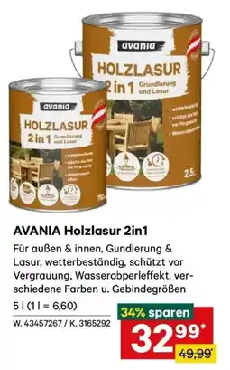 Lagerhaus Avania holzlasur 2in1 Angebot
