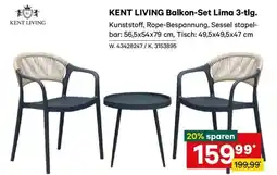 Lagerhaus KENT LIVING Balkon-Set Lima Angebot