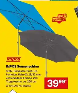 Lagerhaus Impos sonnenschirm Angebot