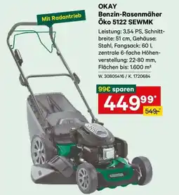 Lagerhaus Okay benzin-rasenmäher öko 5122 sewmk Angebot